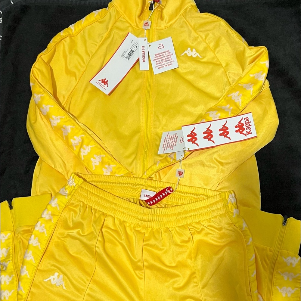 Kappa mens jogging suit medium jacket and large pants